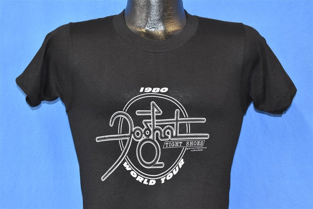 80s Foghat Tight Shoes World Tour t-shirt Extra Small