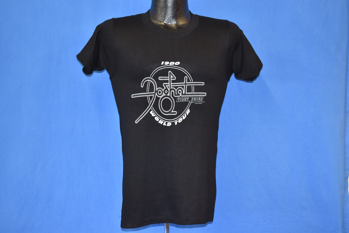80s Foghat Tight Shoes World Tour t-shirt Extra Small