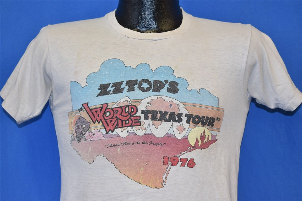 70s ZZ Top World Wide Texas Tour 1976 t-shirt Small product image 1
