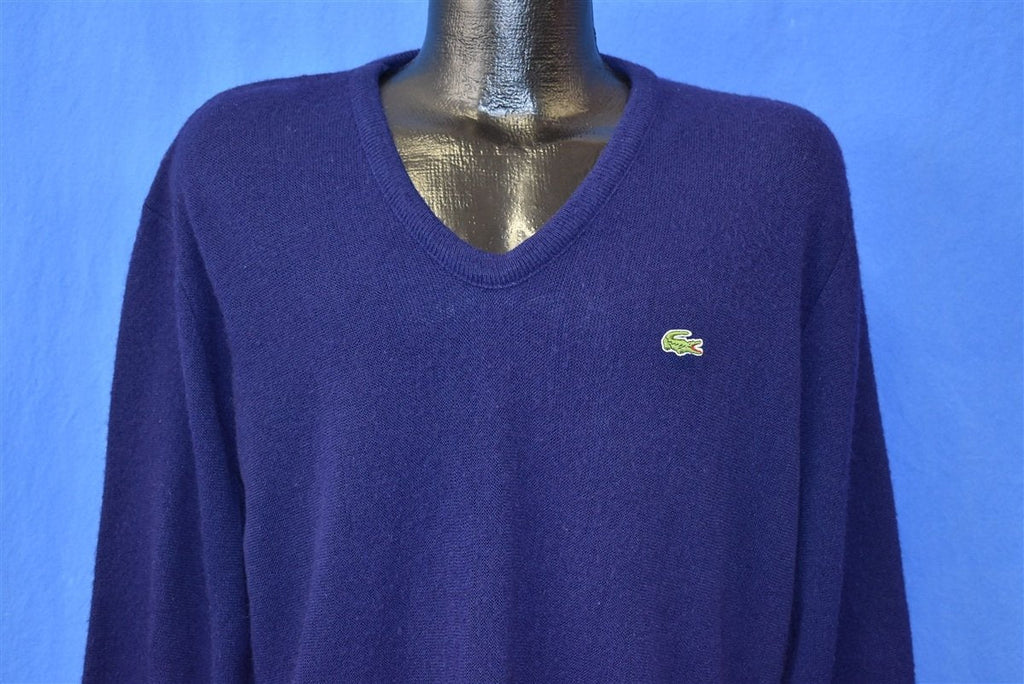 80s Izod Lacoste Dark Blue Pullover Sweater Large