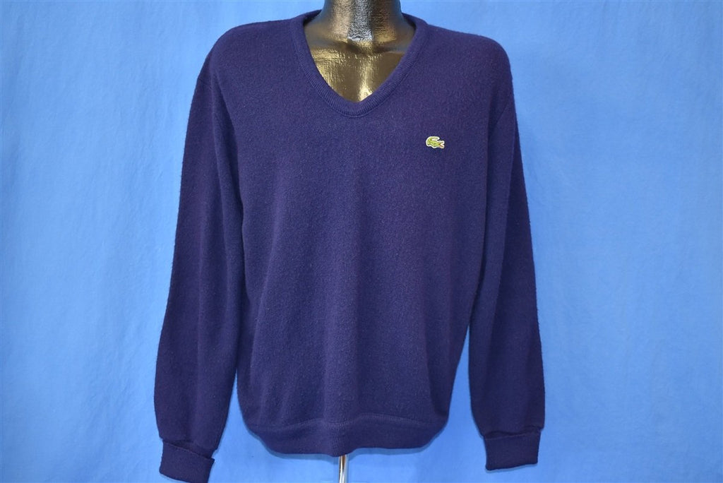80s Izod Lacoste Dark Blue Pullover Sweater Large