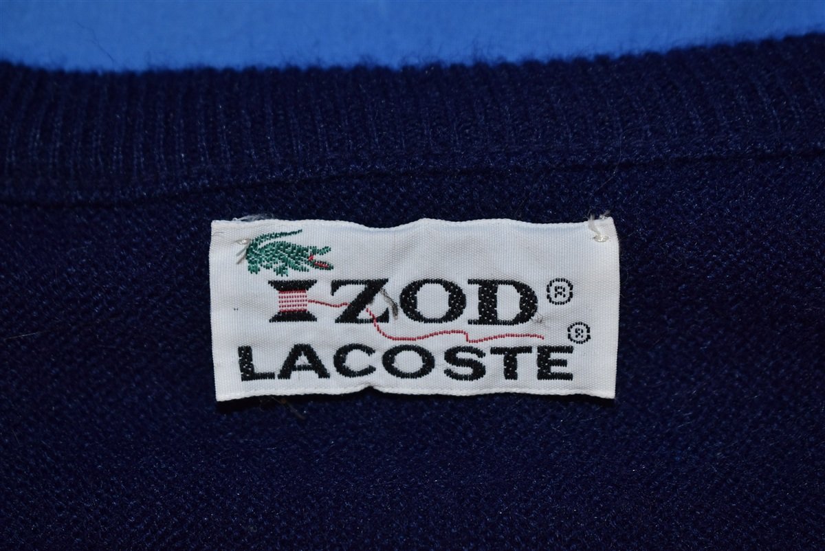 80s Izod Lacoste Dark Blue Pullover Sweater Large