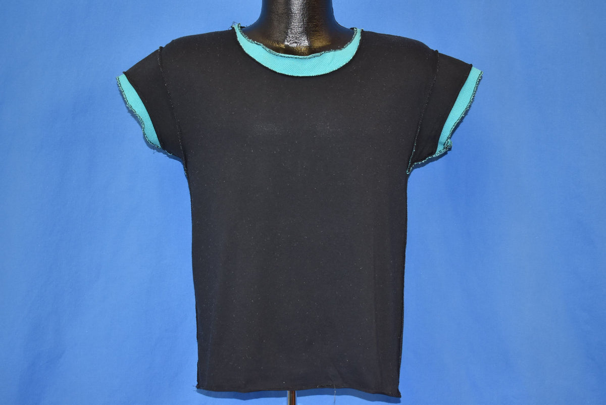 80s Black Blue Mesh Two Tone Foghat Rock n Roll t-shirt product image 4