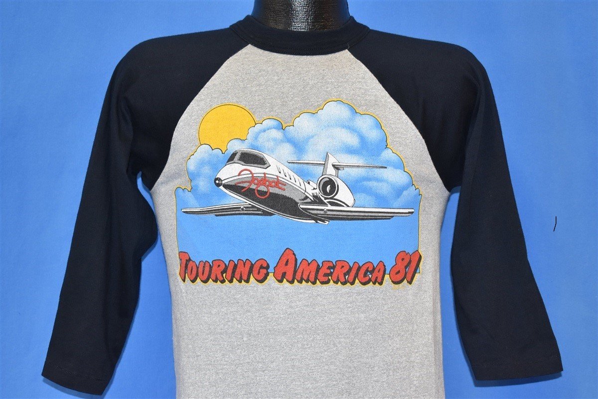80s Foghat Touring America 1981 Raglan t-shirt Small product image 1