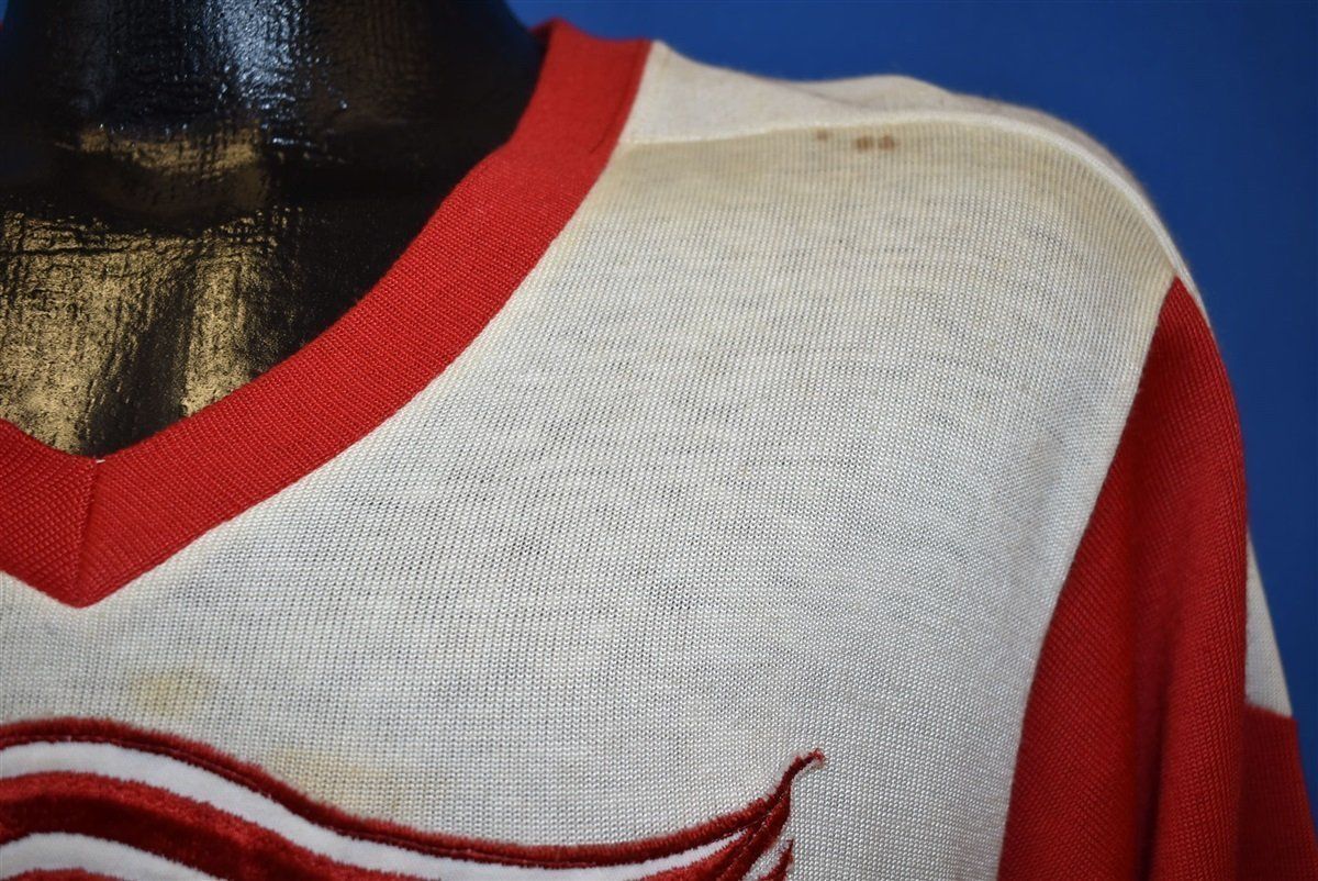 70s Detroit Red Wings Logo Hockey Jersey t-shirt Small product image 10