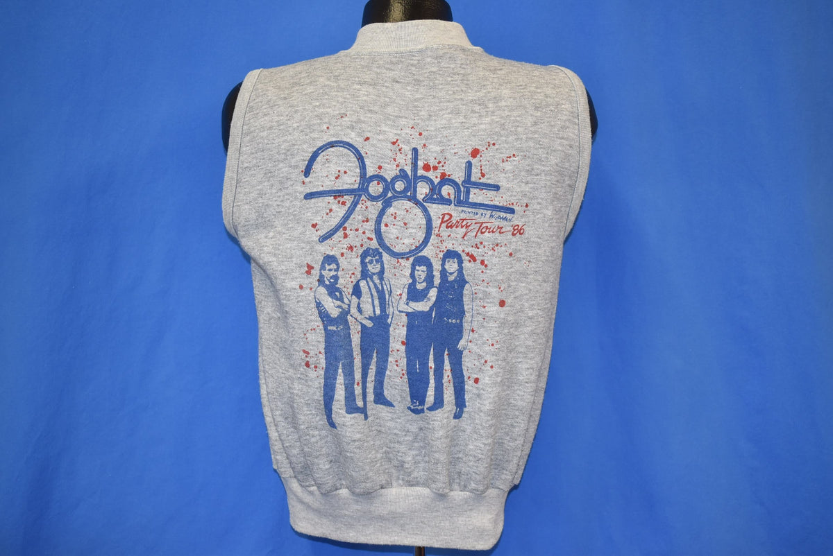 80s Foghat Party Tour 1986 Sleeveless Zip Up Sweatshirt product image 2