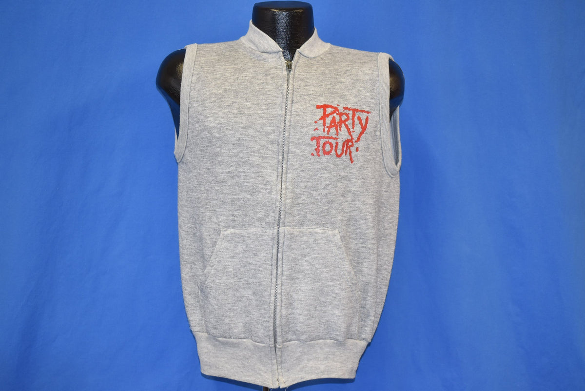 80s Foghat Party Tour 1986 Sleeveless Zip Up Sweatshirt product image 4