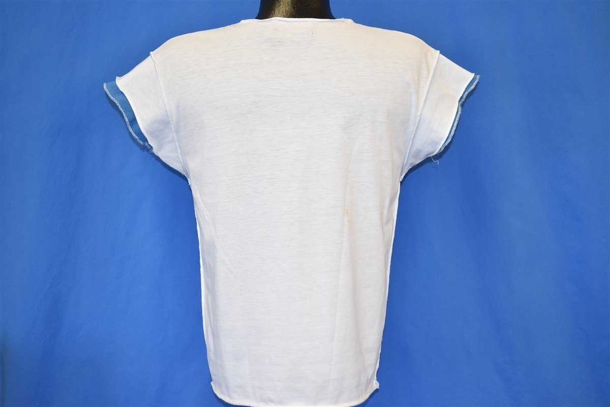 80s White Blue Mesh Two Tone Rocker t-shirt Small product image 2