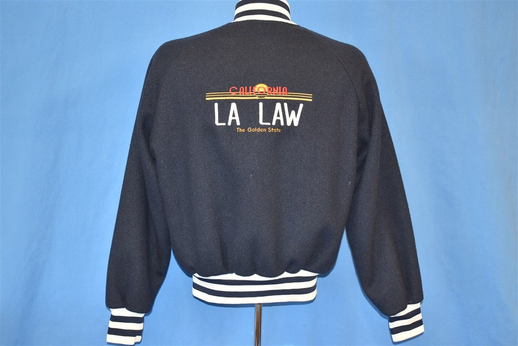 80s LA Law TV Show Satin Wool Reversible Jacket Small product image 2