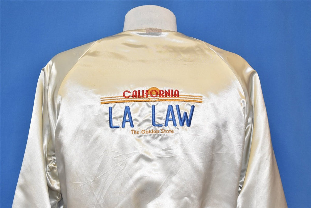 80s LA Law TV Show Satin Wool Reversible Jacket Small product image 4