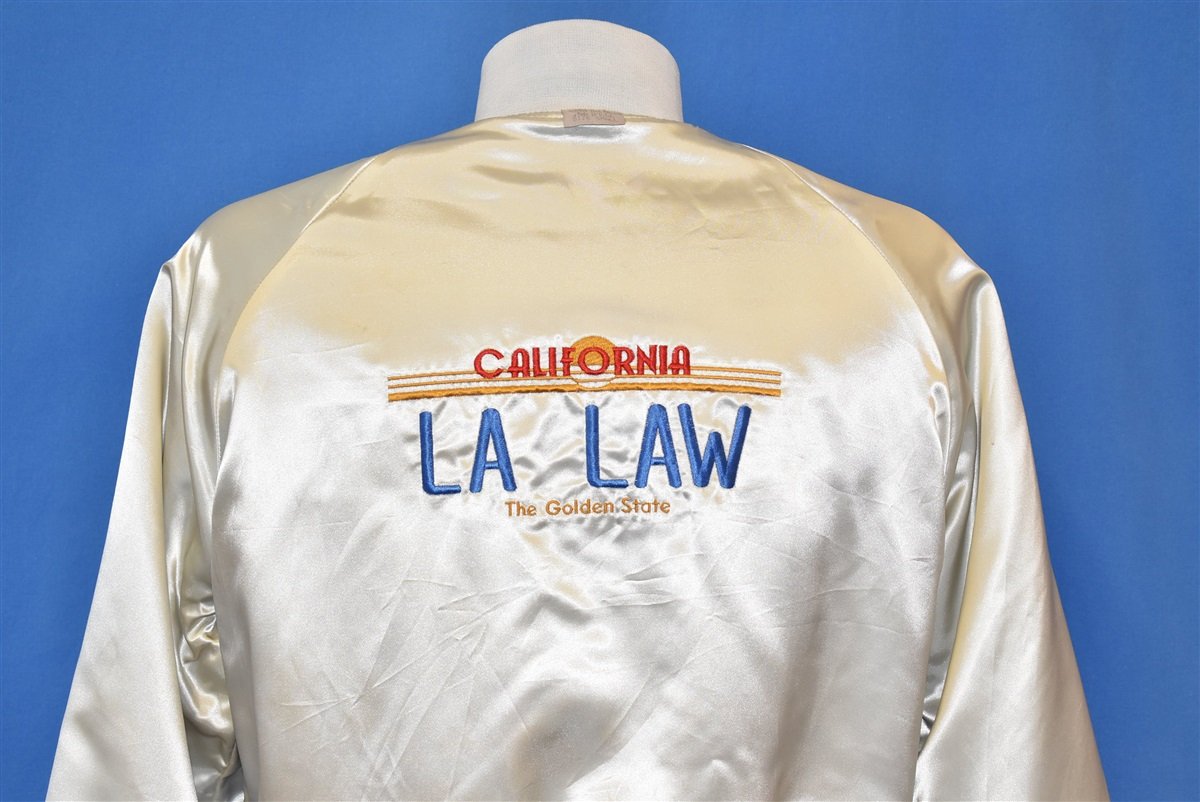 80s LA Law TV Show Satin Wool Reversible Jacket Small product image 4