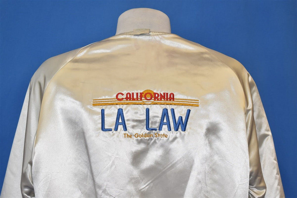 80s LA Law TV Show Satin Wool Reversible Jacket Large product image 6