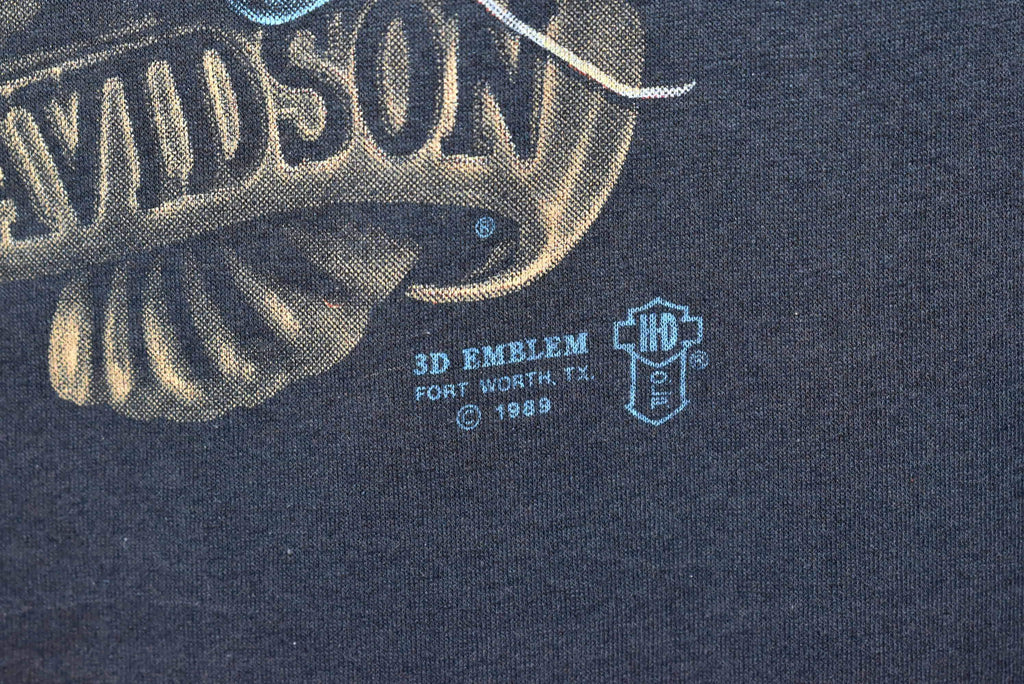 80s 3D Emblem Harley Davidson Live to Ride Sleeveless product image 4
