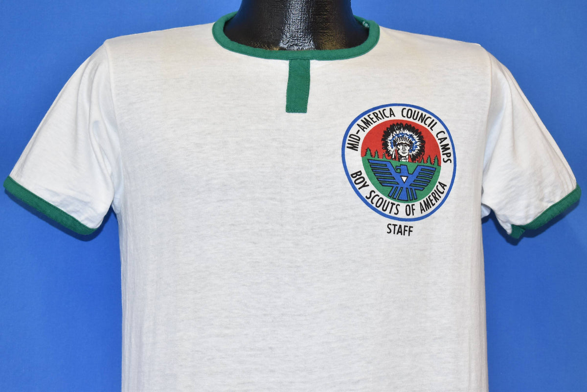 50s Mid-America Council Camps Boy Scouts Ringer t-shirt product image 1
