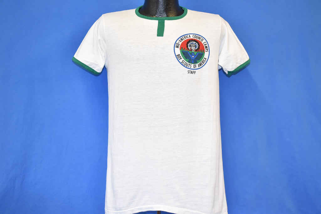 50s Mid-America Council Camps Boy Scouts Ringer t-shirt product image 2