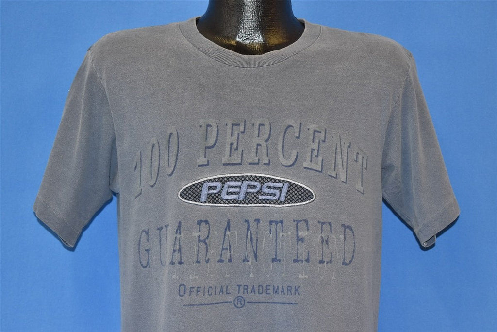 90s Pepsi 100 Percent Guarantee Embroidered t-shirt Medium product image 1