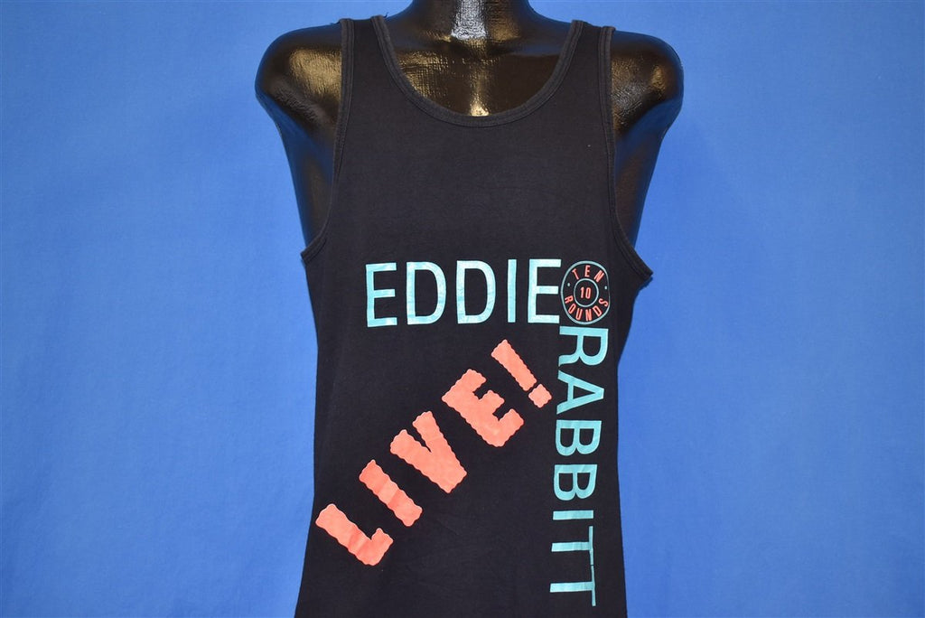 90s Eddie Rabbitt Live Ten Rounds Tour Tank Top t-shirt product image 1