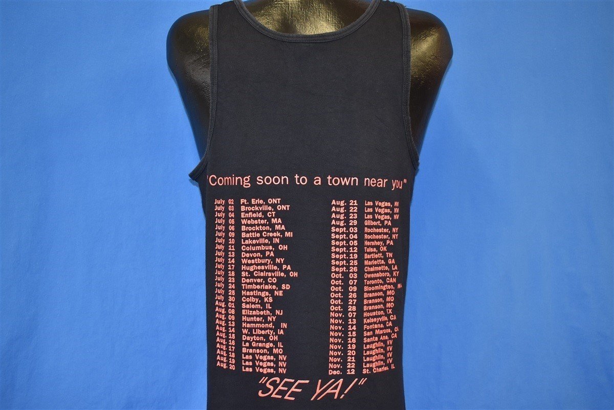 90s Eddie Rabbitt Live Ten Rounds Tour Tank Top t-shirt product image 3