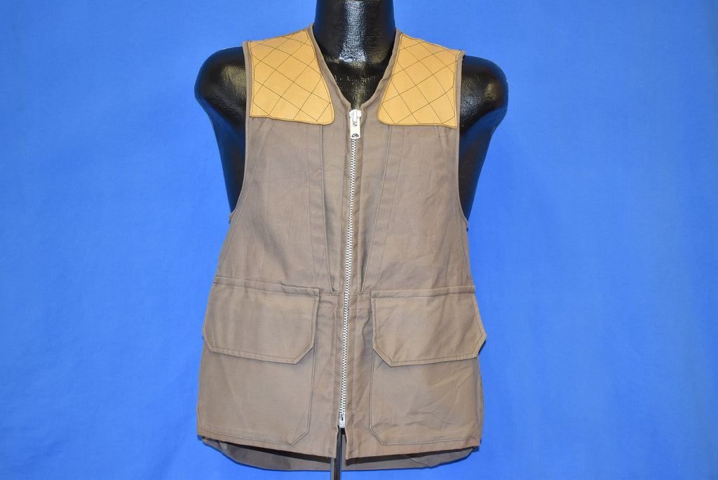 50s 10-X Zipper Front Beige Hunting Vest Small product image 2