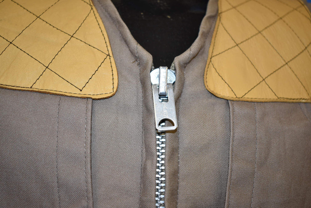 50s 10-X Zipper Front Beige Hunting Vest Small product image 3