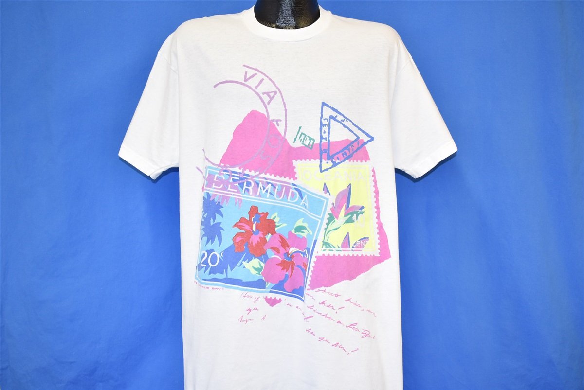80s Bermuda Turtle Bay Hibiscus Flowers t-shirt Extra Large product image 2